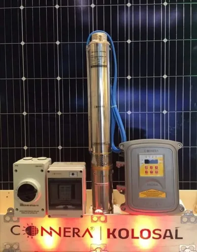 Kit de Bombeo Solar 0.4 HP para Pozo de 35 m — 46 L/min (Kolosal KOLOS3-35-30-2)