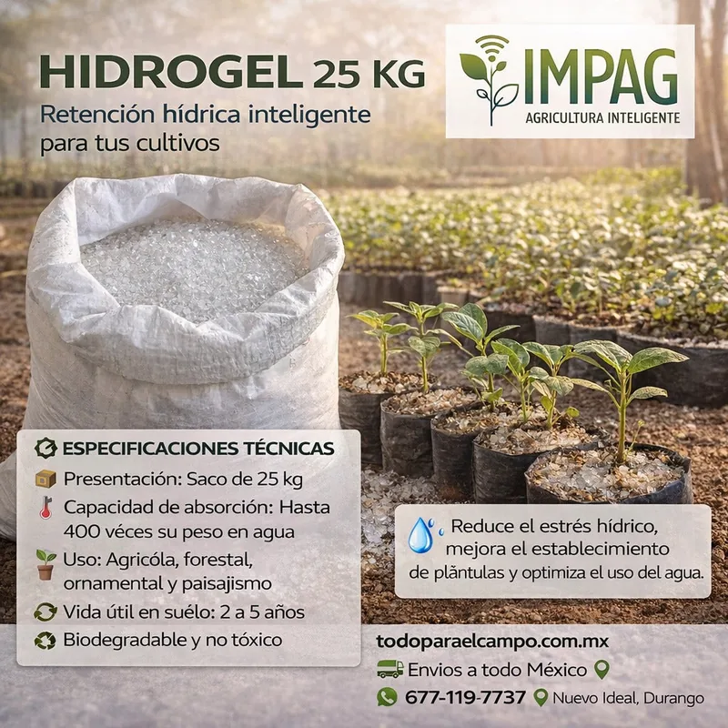 Hidrogel Forestal — Saco 25 kg — foto 2