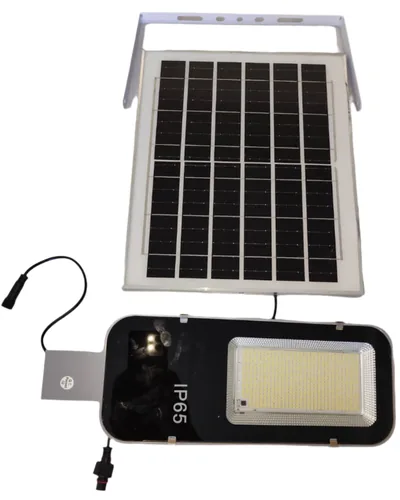 Lámpara Solar Exterior 200W con Panel Dirigible