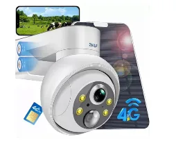 Cámara Domo Solar 3MP con 4G y Visión Nocturna 360°