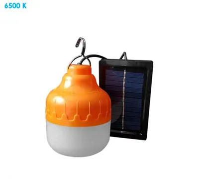 Luminario Solar 12W Tipo Bombillo con Panel Independiente