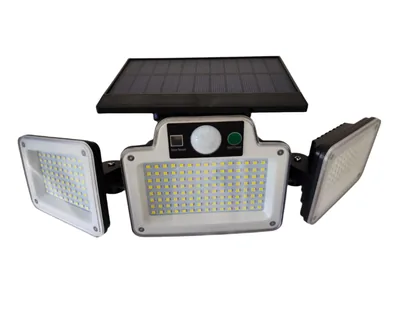 Lámpara Solar Exterior 840W Triple Dirección con Cargador